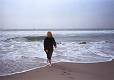 Barb in the ocean