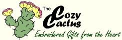 Cozy Cactus Embroidered Personalized Gifts
