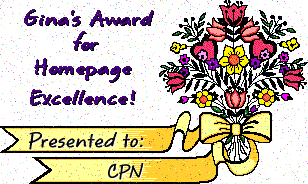 Gina's Award for
Homepage Excellence!