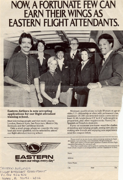 Yellowed with age torn ad recruiting EAL F/A's