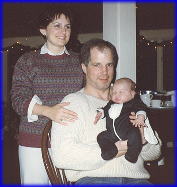 Bonnie Ralston, F/O Mark Ralston and their daughter, Rachel