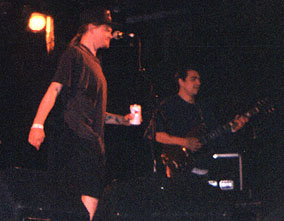 Patriani jumps up and kicks ass on the electric guitar when Bob asked if anyone KNEW HOW TO PLAY GUITAR....