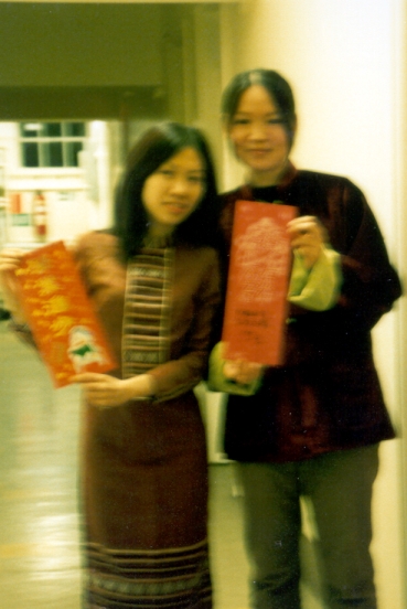 new year feast, me and Pinceau