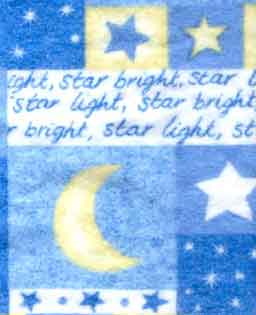 Crib sheet material, in flannel