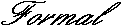 Formal - Italic Bold