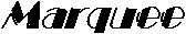 Marquee - Italic Bold