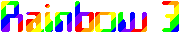 Diagonal Rainbow: A rainbow of color moving diagonally. Available only with Diagonal Rainbow color.