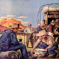 Chuck Wagon & Cowboys