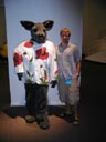 Justin and the wolf at SECCA