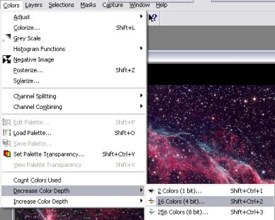 colors menu