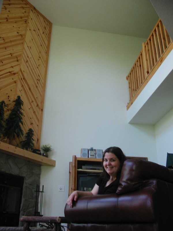 The living room of our cabin...