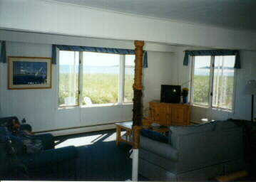 Living room facing ocean