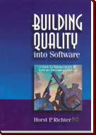 Building Quality into Software Book Cover.