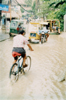 A monsoon flood: 'Main Rd', Borocay, Panay