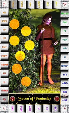 Tarot Seven of Pentacles