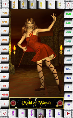 Tarot Maid of Wands