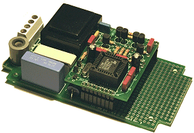Plm Modem Picture shows the PLM-24 module mounted on the DevBoard