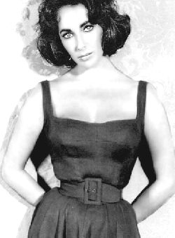 Elizabeth Taylor's tight waist