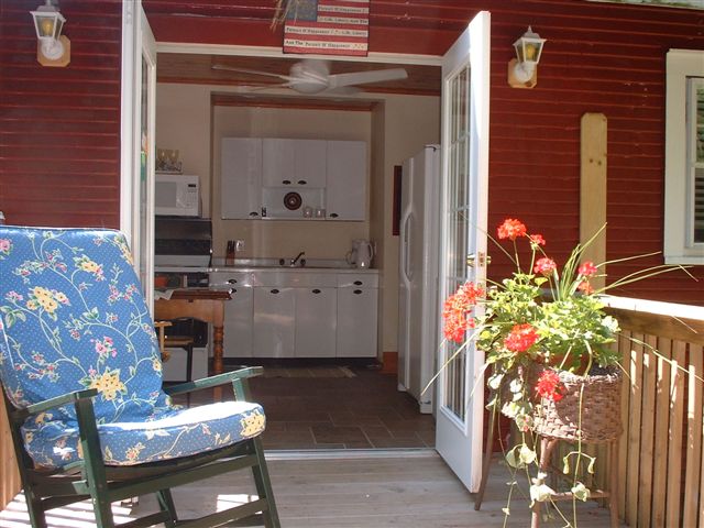 View of Kitchen from deck