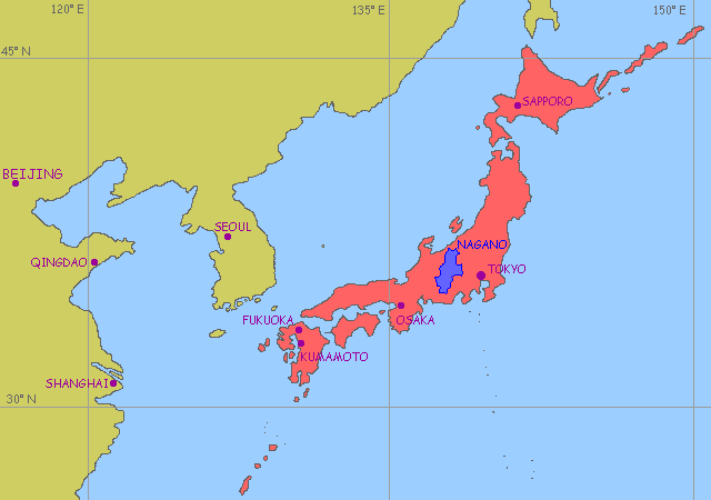 map of Japan