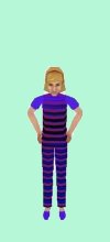 Blue Striped Set
