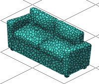 Green Crackled Loveseat-Both Loveseats in 1 Download