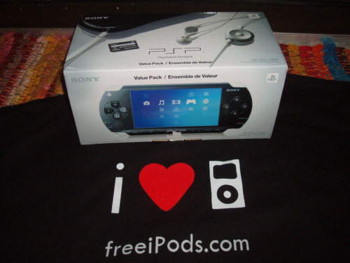 I gotta love my totally free PSP!