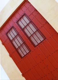 a colorful door