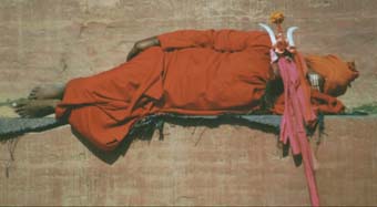 sleeping saddhu