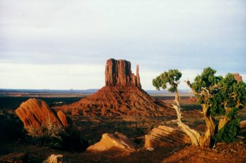 Monument Valley beim Sonnenuntergang