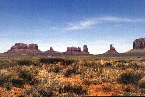 Blick auf das Monument Valley