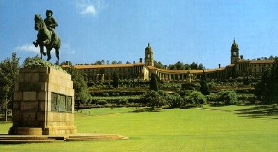 The Union Buildings seen from the gardens.
