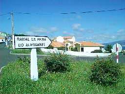 Road leading to the beach