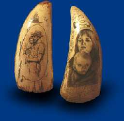 Scrimshaw handcraft of Peter Caf� Sport
