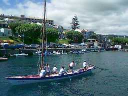 Whaling boats race