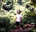 my friend Amy at the botanical gardens