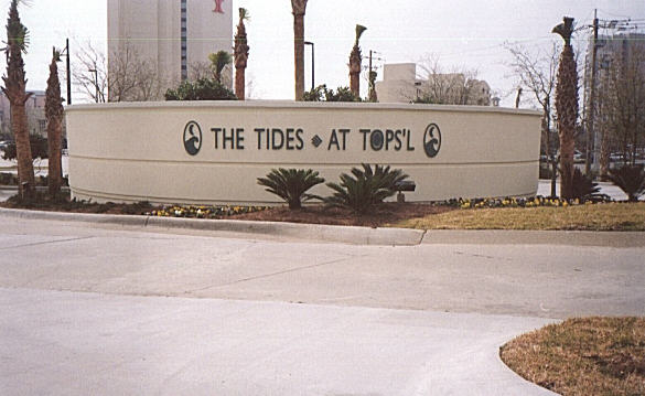 View of Entrance of Tides at Tops'l