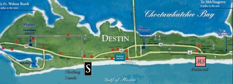 Map of Emerald Coast