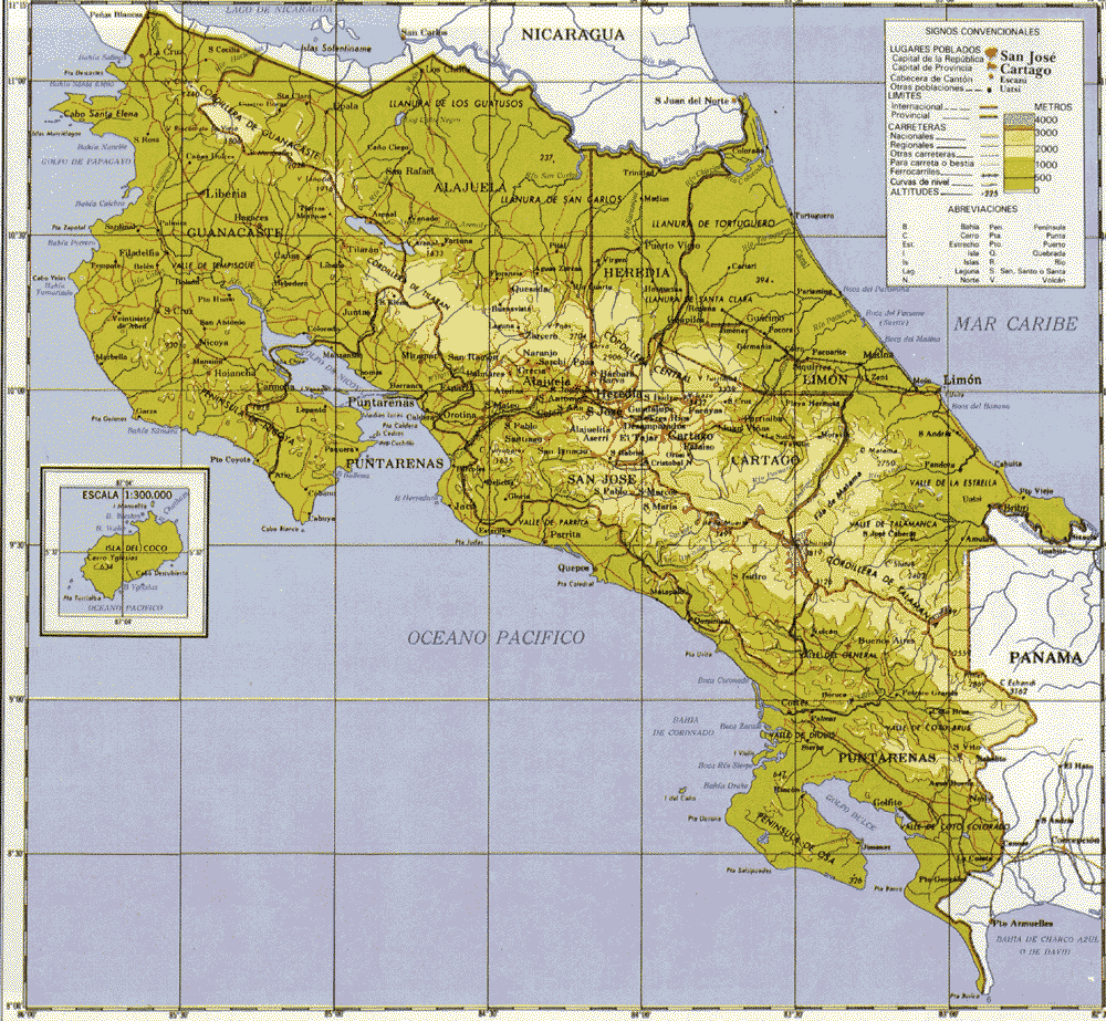 Costa Rica Map