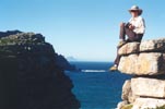 Sheila at the Cape of Good Hope