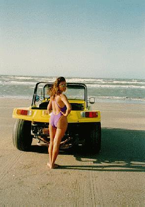The passeio by dune-buggy, along the beach