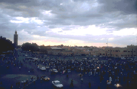 A view of Jemaal-Fna
