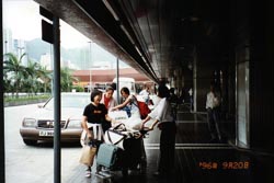 Arriving at the airport