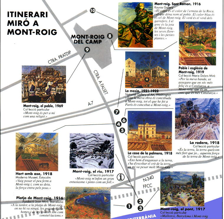 Itinerari Mironi, es unpasseig agradable per l'obra del mestre i el terme de Mont-roig.
