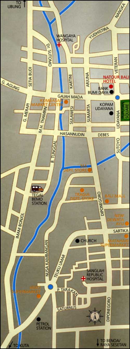Denpasar Map