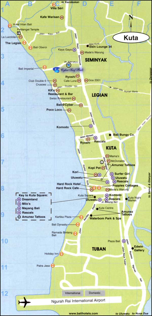 Kuta Map