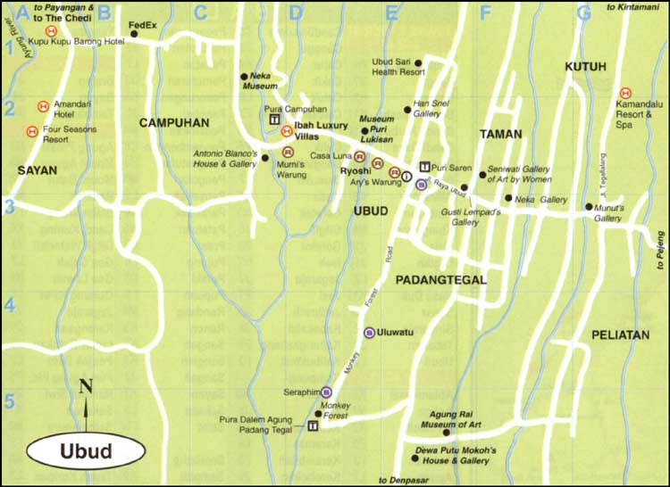 Ubud Map
