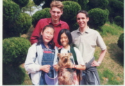 Myself and Neil after
walking down a mountain near Okpo APT. (CLICK FOR MAINPAGE - English)