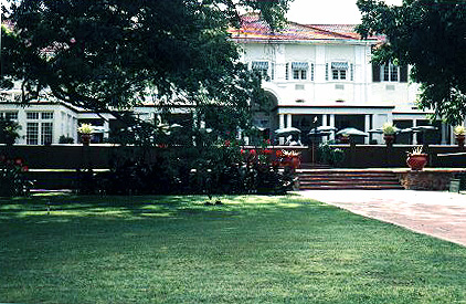 Victoria Falls Hotel terrace