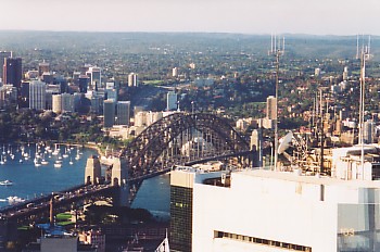 Sydney Harbour Bridge from AMP Tower